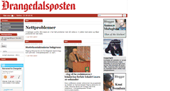 Desktop Screenshot of drangedalsposten.no